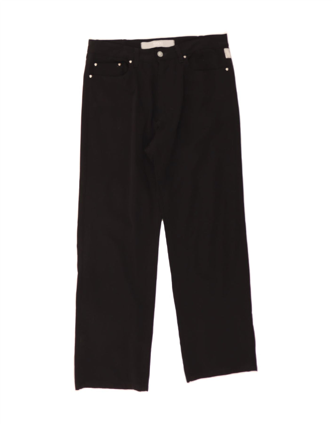 VERSACE Womens Straight Casual Trousers W33 L29 Black Polyamide Vintage Versace and Second-Hand Versace from Messina Hembry 