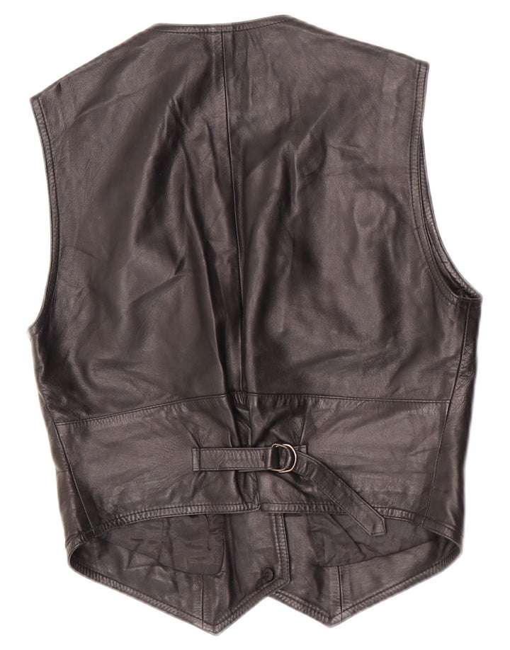 Gilet in pelle corta da donna Maxime IT 44 medio nero