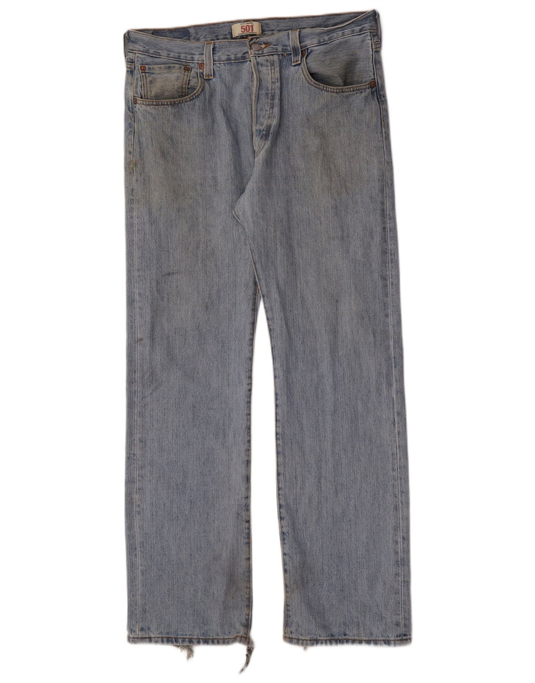 Jeans dritti da uomo Levi's W34 L32 in cotone blu