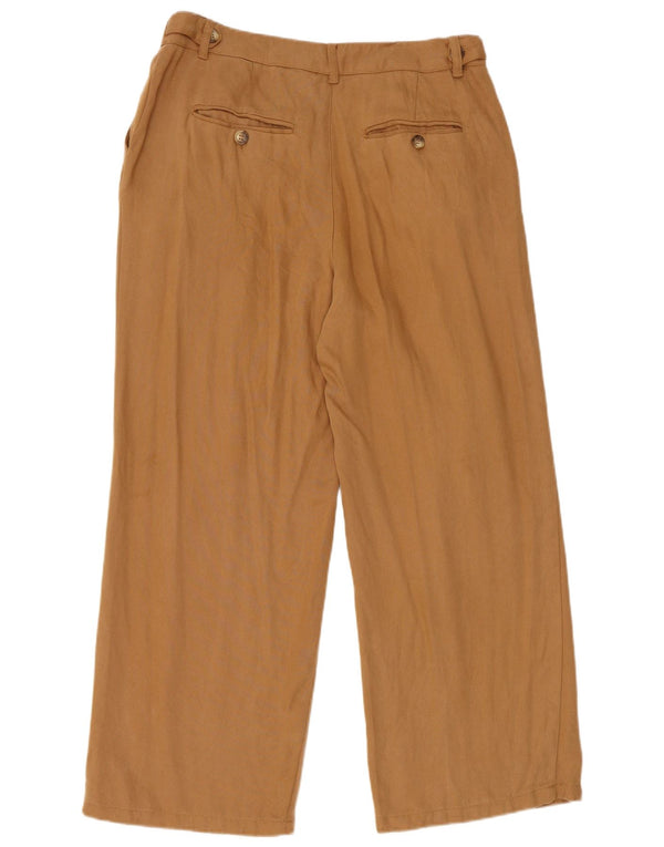 Pantaloni chino con pegged da donna Fat Face UK 12 Medium W32 L27 Lyocell marrone
