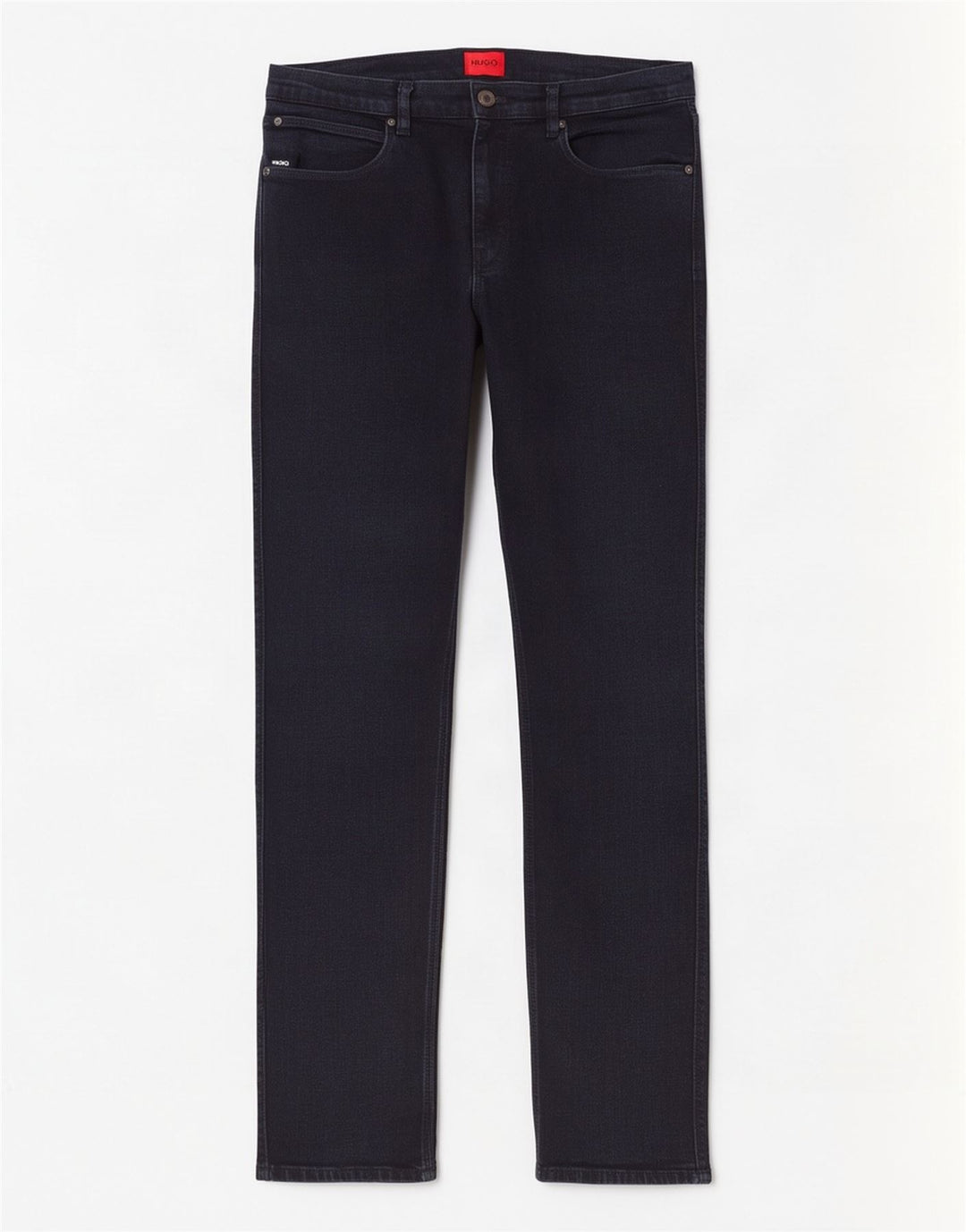 Jeans dritti da uomo Hugo Boss W32 L32 cotone blu navy