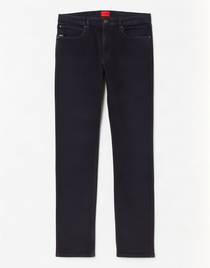Jeans dritti da uomo Hugo Boss W32 L32 cotone blu navy
