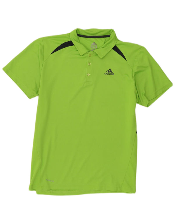 Polo Adidas Climalite da donna UK 18 XL color block verde