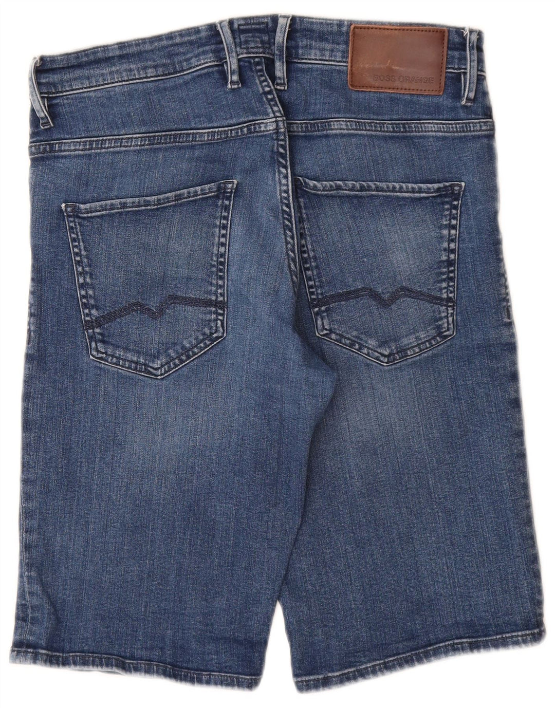 Pantaloncini di jeans da uomo Hugo Boss W33 cotone blu medio