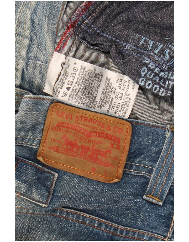 LEVI'S Mens 511 Slim Jeans W38 L34  Blue Cotton