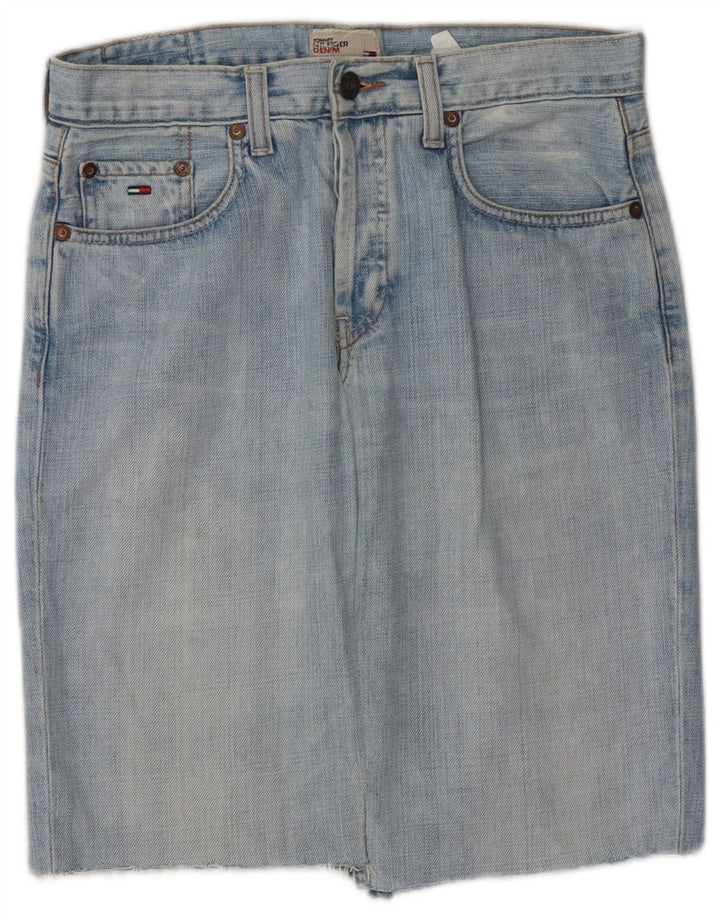 TOMMY HILFIGER Gonna in denim da donna W28 cotone blu medio