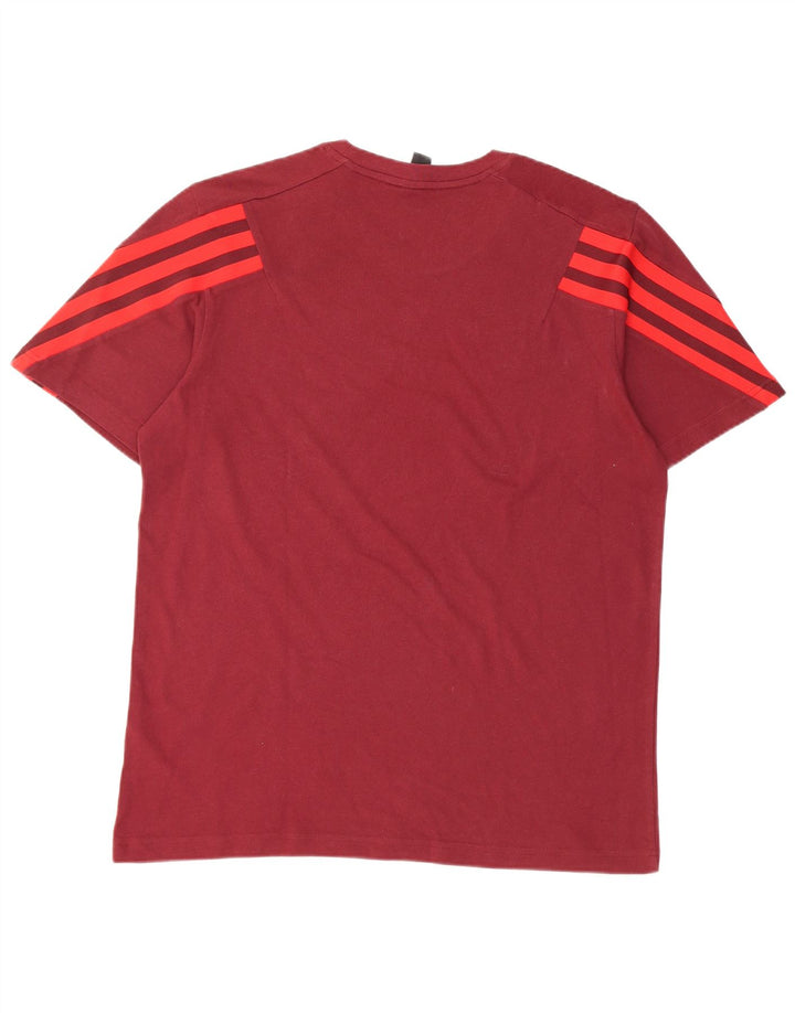 T-shirt ADIDAS da uomo Primegreen Top in cotone marrone medio