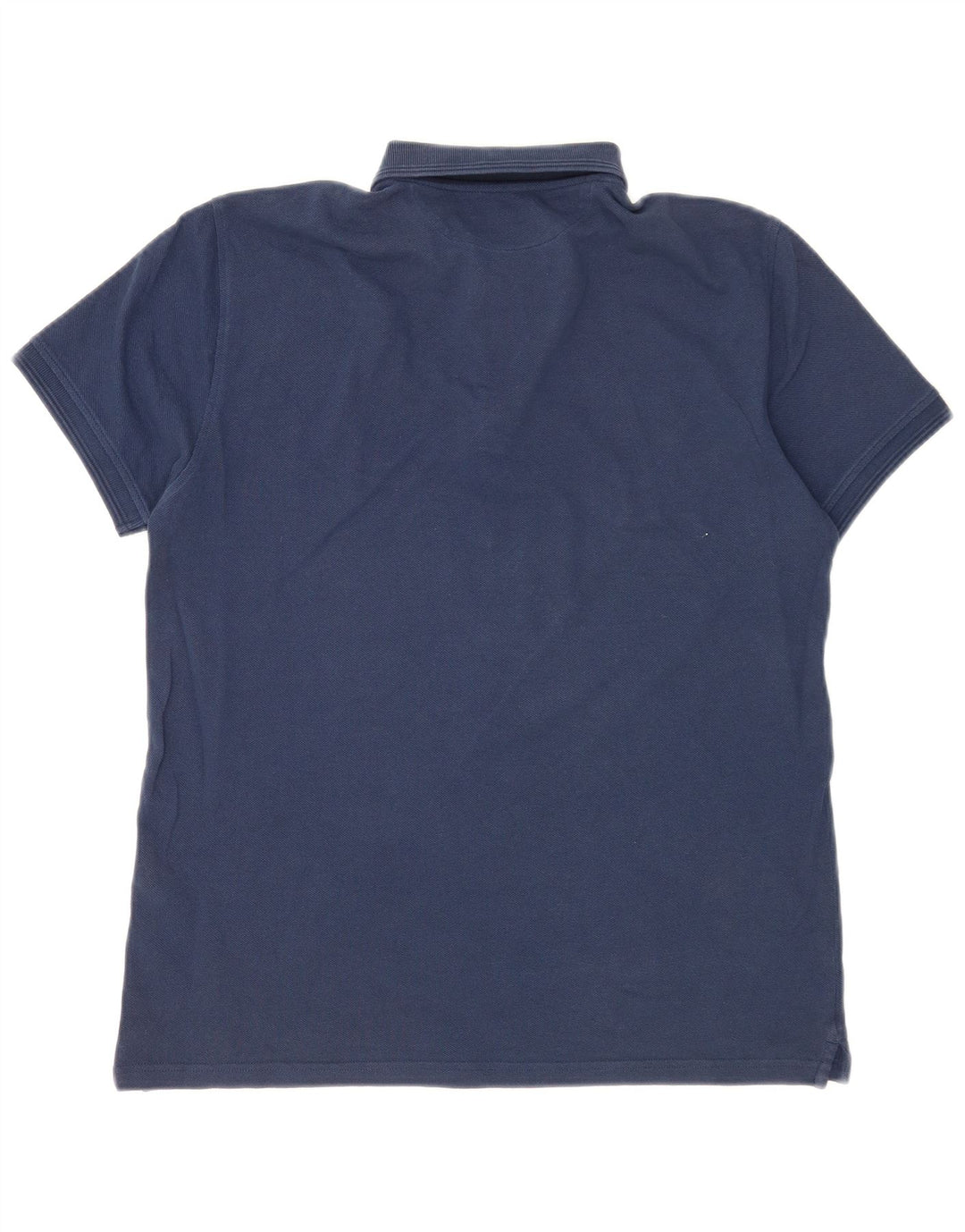 Polo da uomo Massimo Dutti in cotone blu navy medio