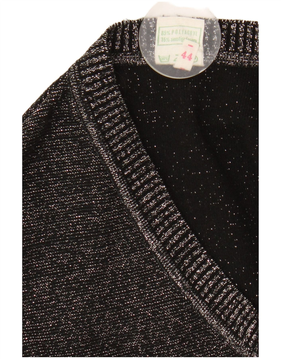 Canotta vintage da donna IT 44 Poliacrilico screziato grigio medio