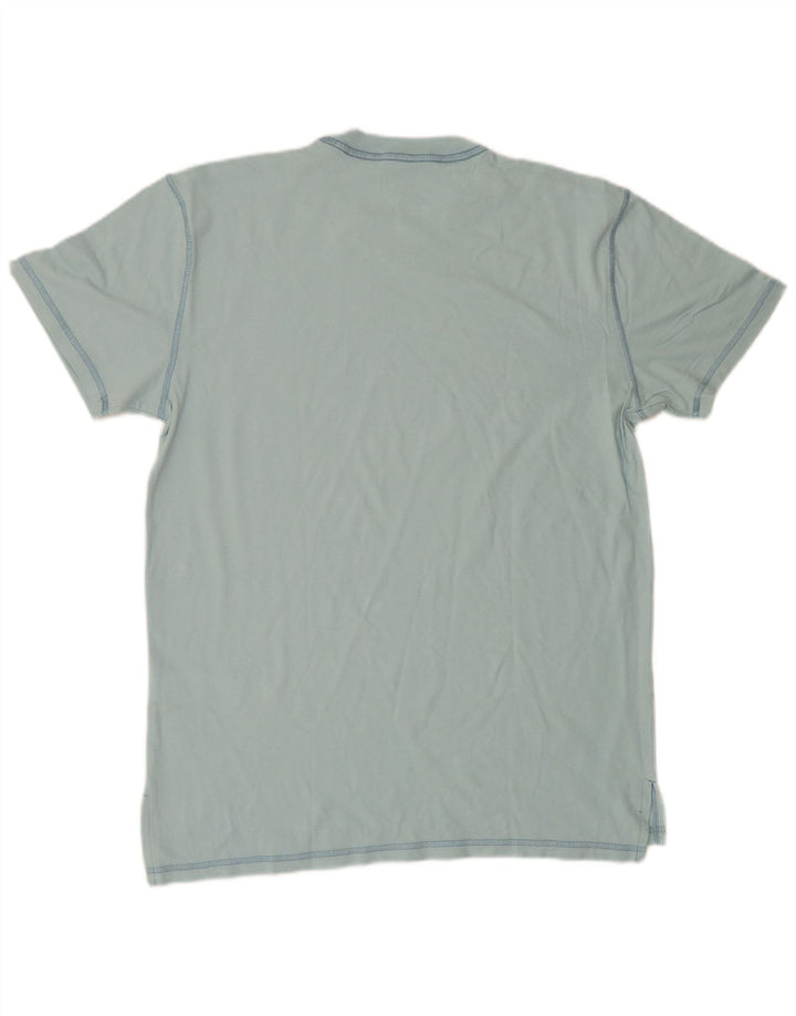 T-shirt Hollister da uomo in cotone blu medio