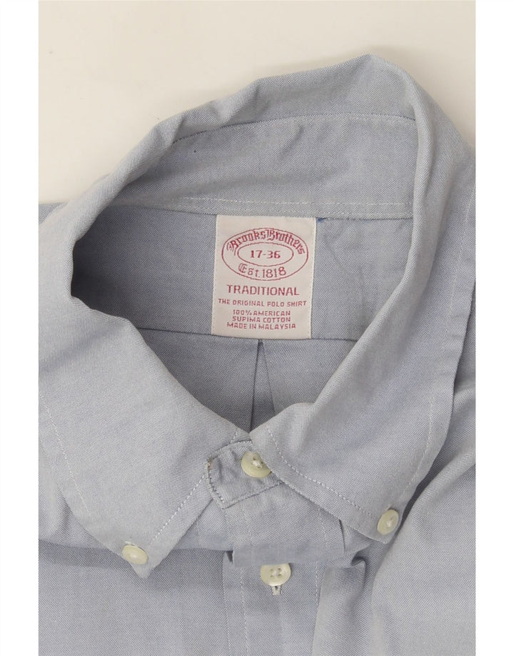 Camicia da uomo Brooks Brothers taglia 17 XL cotone blu