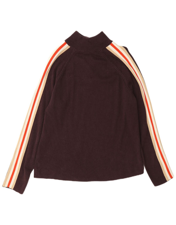 Gap Maglione da uomo con vestibilità regolare e collo con zip, XL, in cotone bordeaux