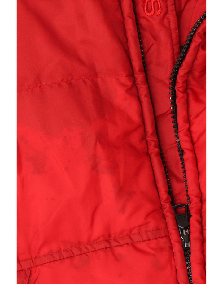 Giacca imbottita da uomo Gas UK 38 Medium Red Poliammide