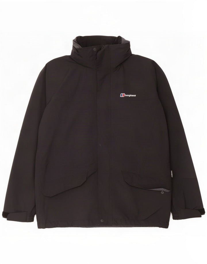 Berghaus Giacca antipioggia da uomo UK 38 Medium Black Poliestere