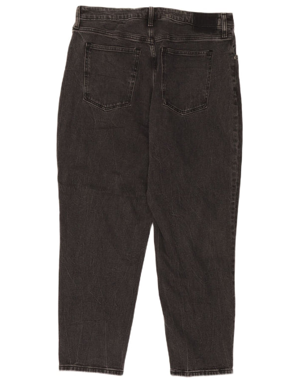 Jeans affusolati Mom da donna Abercrombie & Fitch US 14 XL W32 L27 Neri