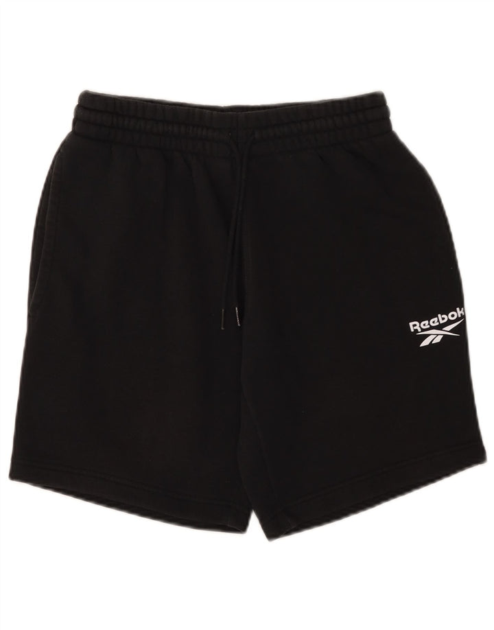 Pantaloncini sportivi Reebok da uomo piccoli in cotone nero