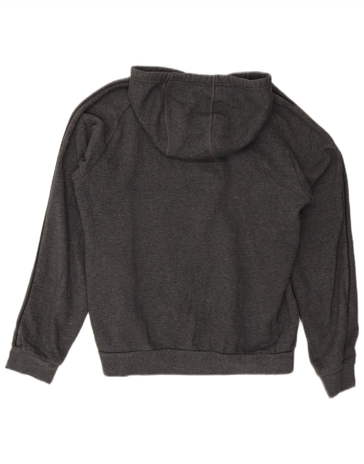 Felpa con cappuccio da uomo Adidas Small in cotone grigio