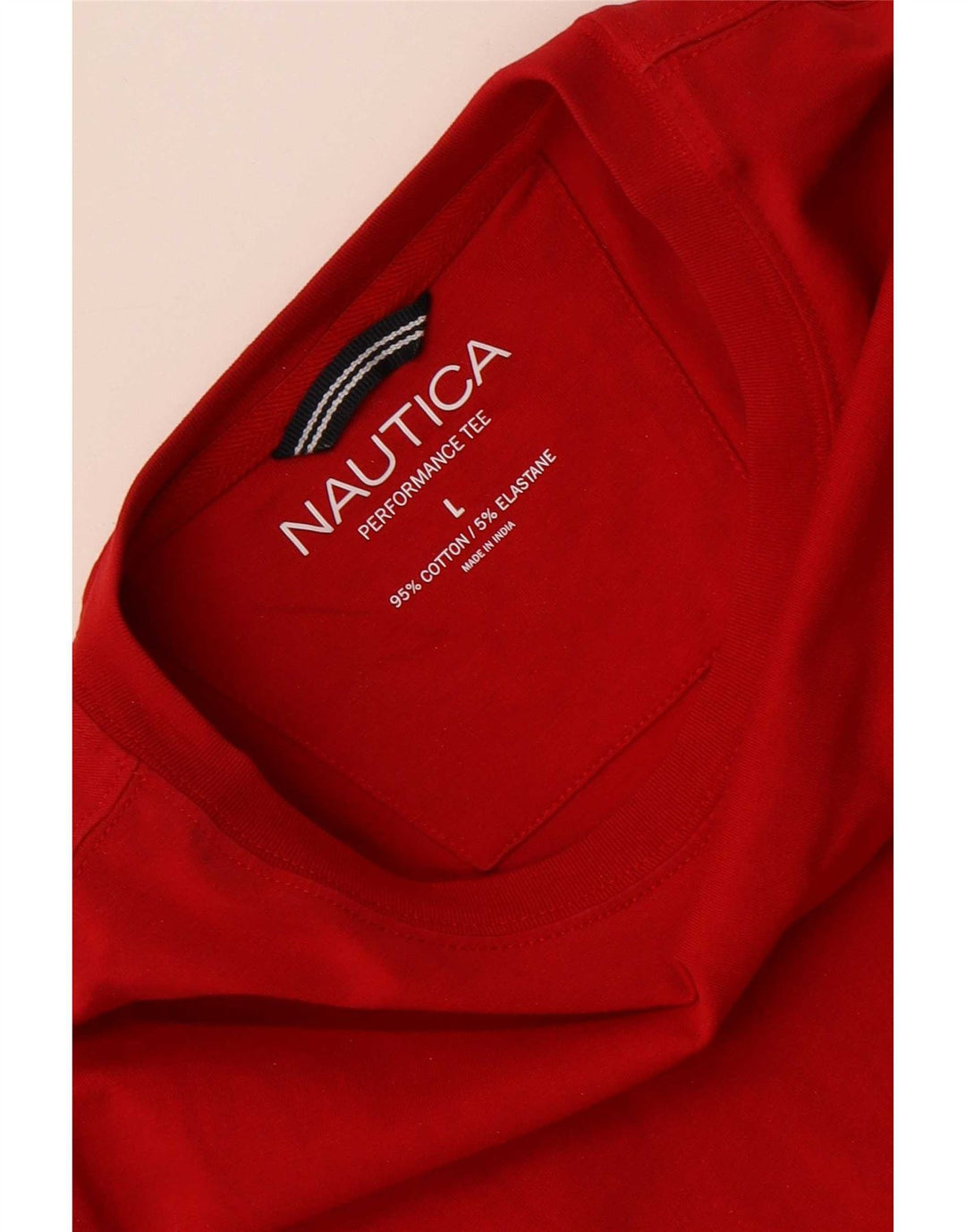 T-shirt da uomo Nautica Top grande in cotone rosso