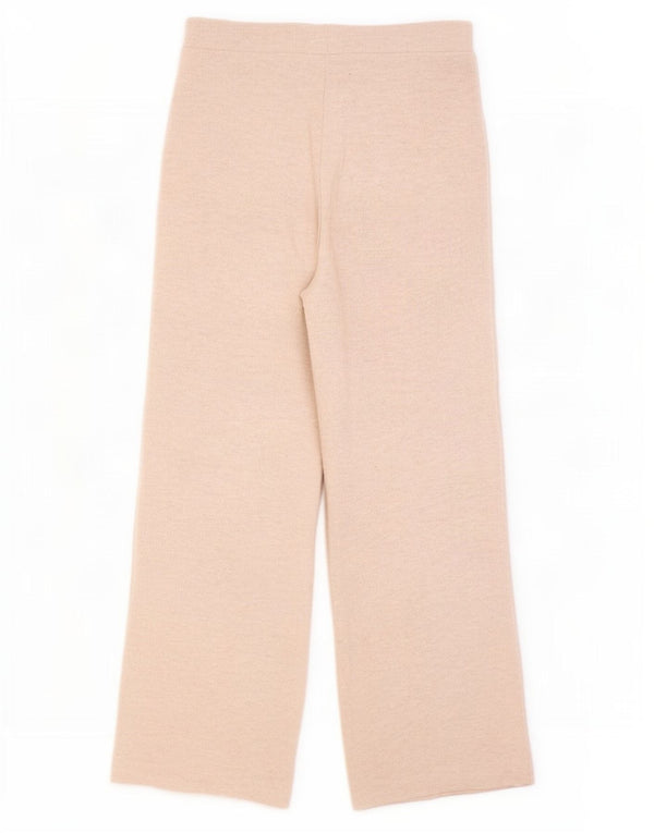Pantaloni da tuta da donna Zara UK 12 Poliestere beige medio
