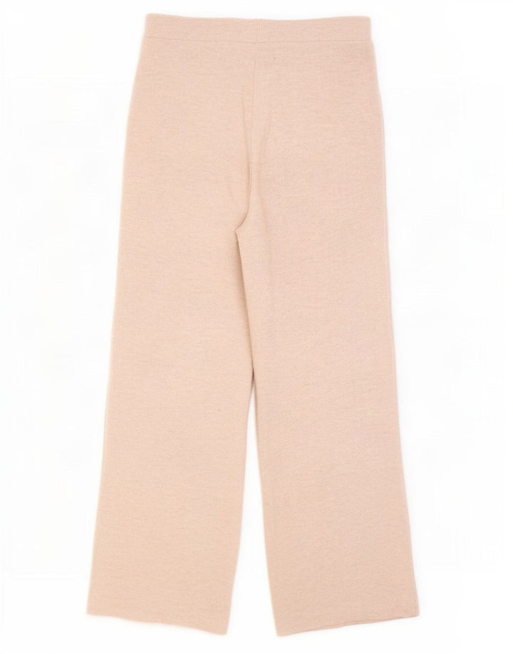 Pantaloni da tuta da donna Zara UK 12 Poliestere beige medio