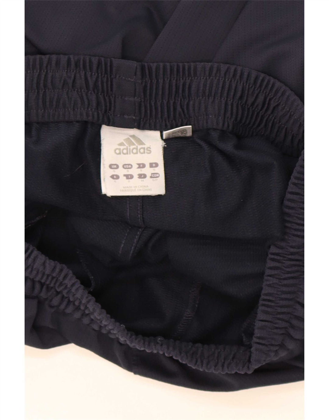 Pantaloncini sportivi da uomo Adidas piccoli in poliestere blu navy