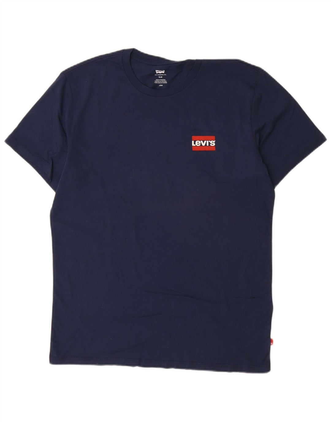 T-shirt slim da uomo Levi's Top Large in cotone blu navy