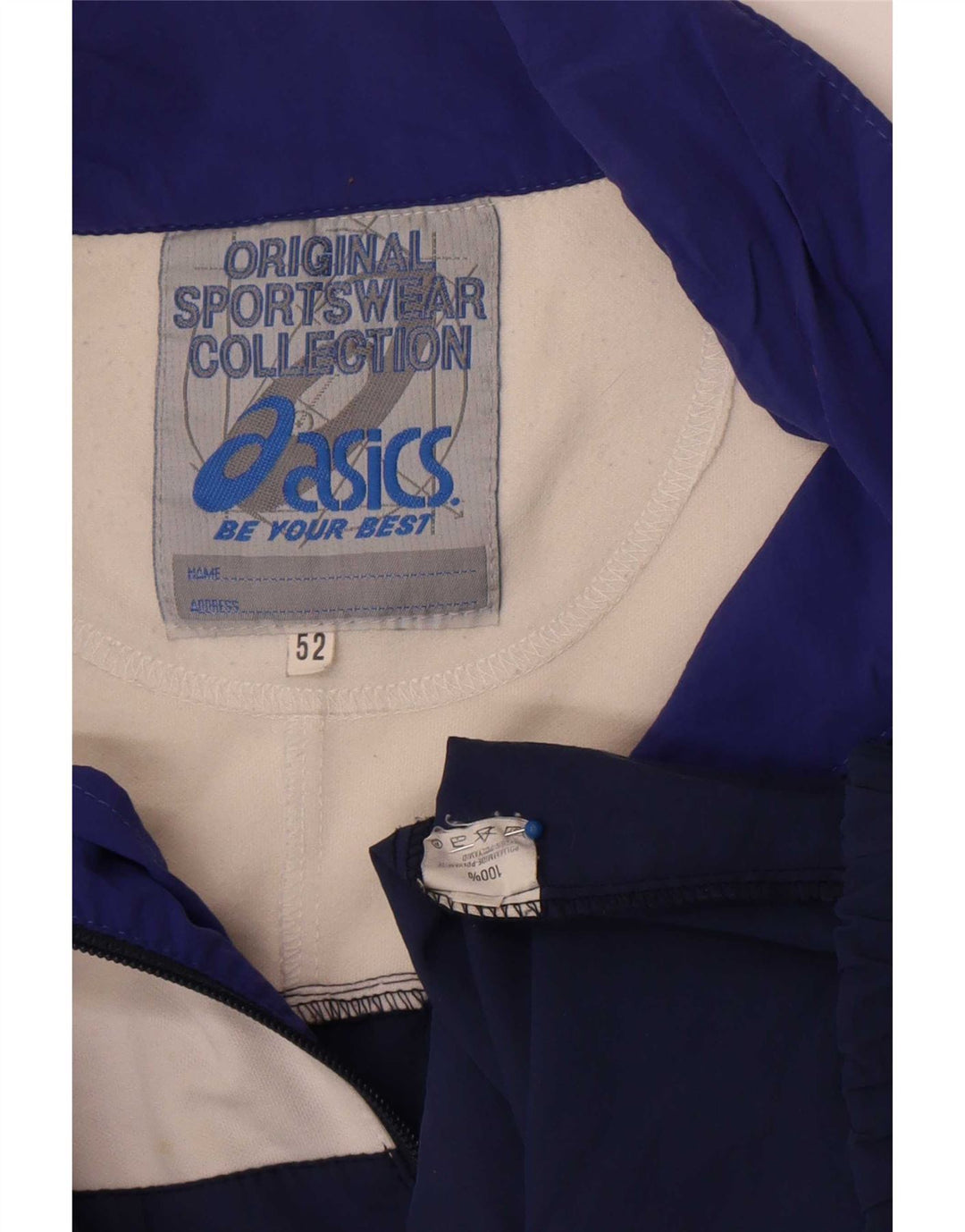 Tuta intera da uomo Asics Graphic IT 52 Large Blu Navy Colourblock
