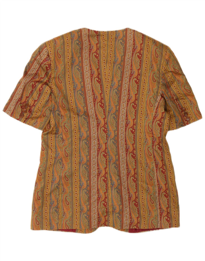 Giacca blazer a maniche corte da donna Brooksfield IT 48 XL Cachi Paisley