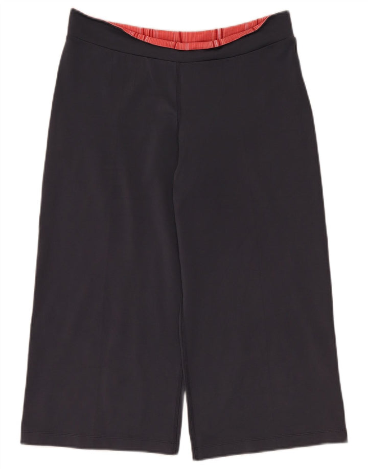 Pantaloni da tuta ADIDAS Capri a gamba larga da donna UK 16 Large Blu Navy