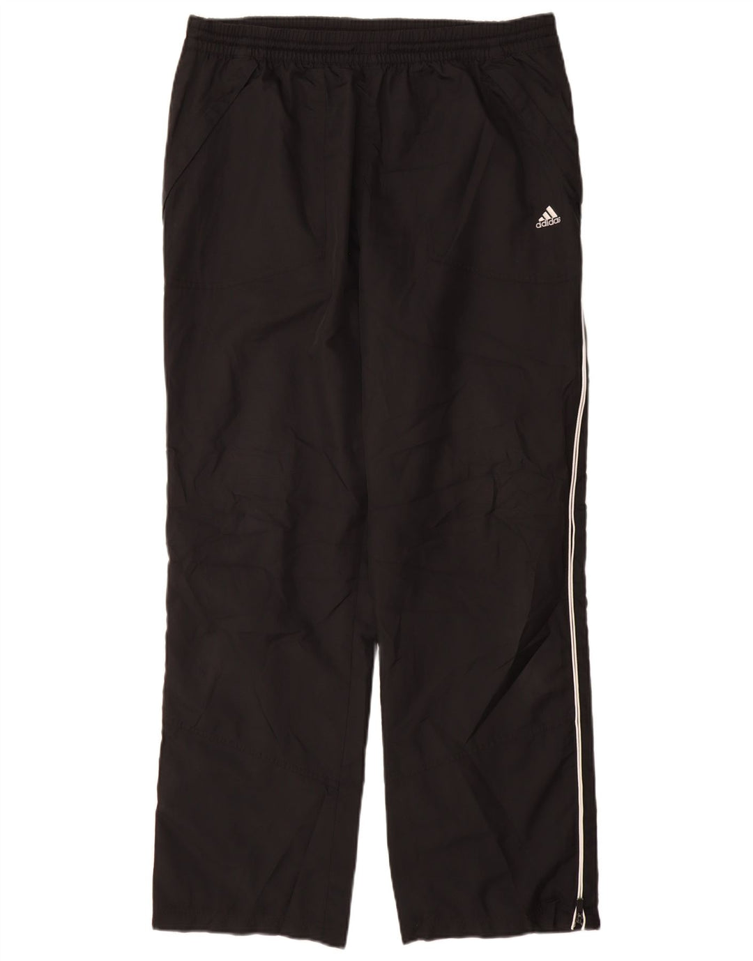 Pantaloni da tuta da uomo Adidas Large neri in poliestere