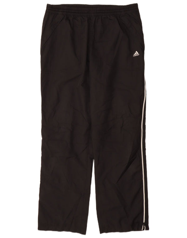 Pantaloni da tuta da uomo Adidas Large neri in poliestere