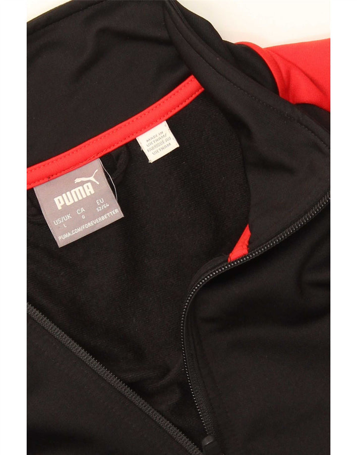 Giacca da tuta da uomo Puma Large Black Colourblock