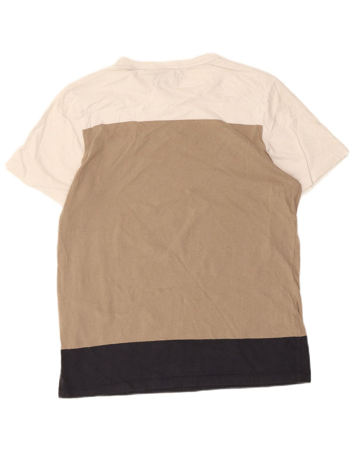 T-shirt da uomo Jack & Jones Top in cotone color block beige medio