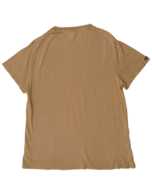T-shirt grafica da uomo slim fit Superdry Top 2XL cotone beige