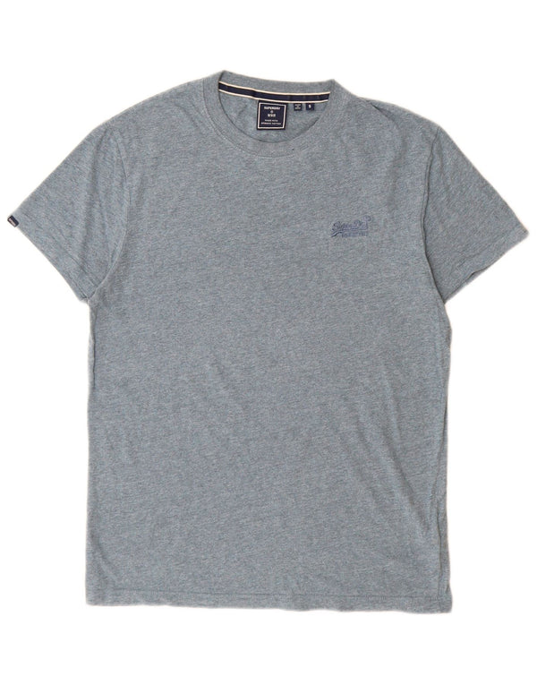 Superdry Mens T-Shirt Top Small Blue Cotton