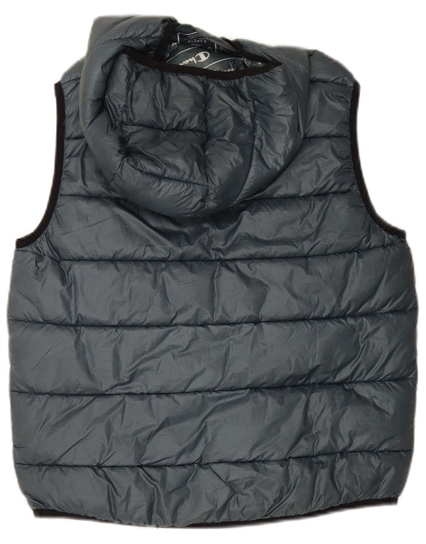 Gilet imbottito con cappuccio Champion da ragazzo 13-14 anni XL poliestere grigio