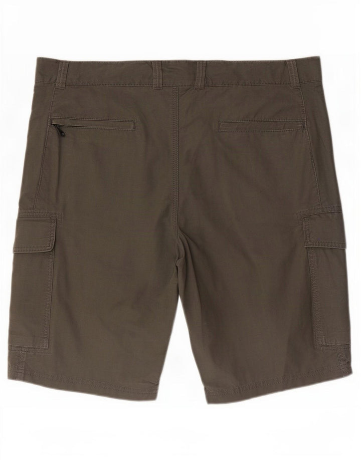 Pantaloncini cargo da uomo Marks & Spencer W40 XL cotone kaki