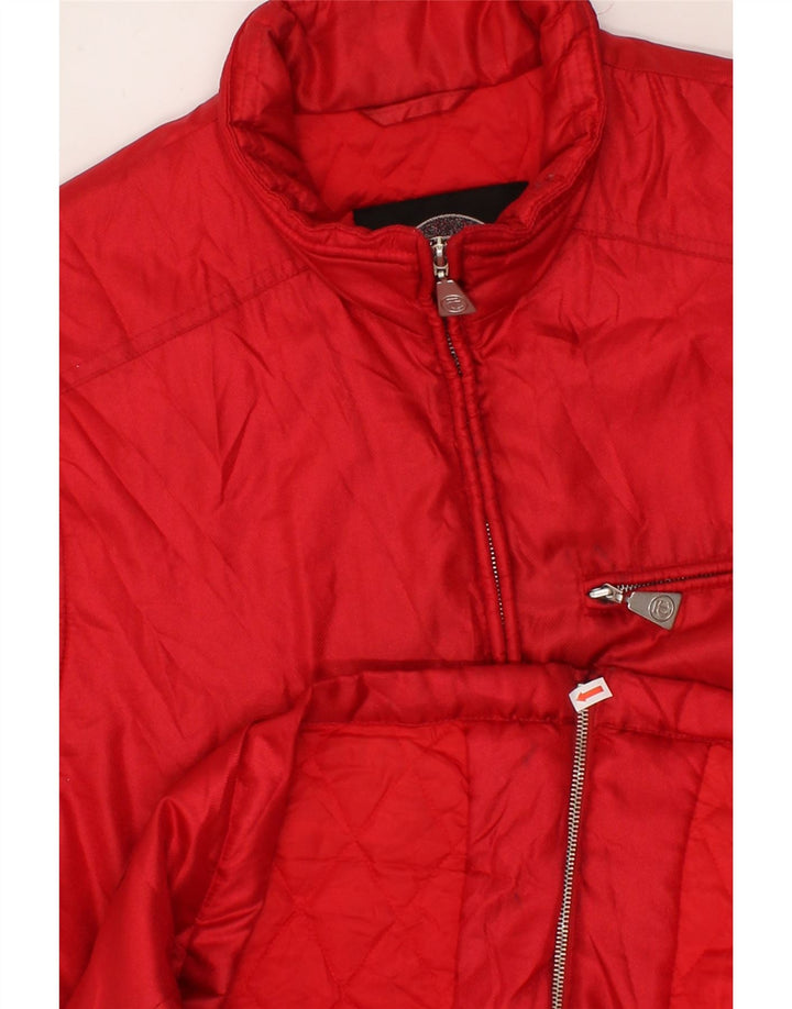 TAIFUN Womens Gilet EU 40 Medium Red Polyamide Vintage Taifun and Second-Hand Taifun from Messina Hembry 