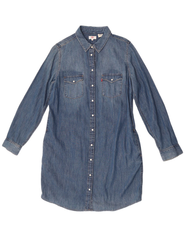 Abito camicia di jeans da donna Levi's UK 16 grande blu