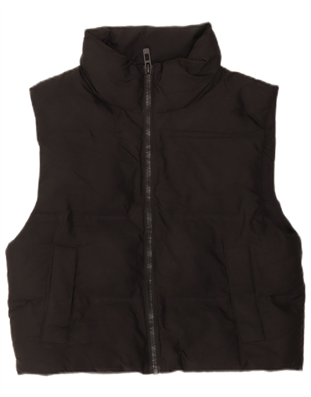Gilet imbottito oversize da donna Zara UK 6 XS poliestere nero