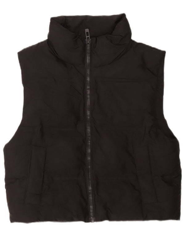 Gilet imbottito oversize da donna Zara UK 6 XS poliestere nero
