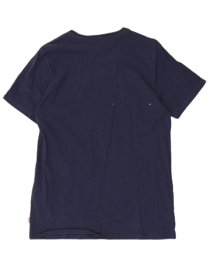 T-shirt grafica da uomo Levi's Top in cotone blu navy medio