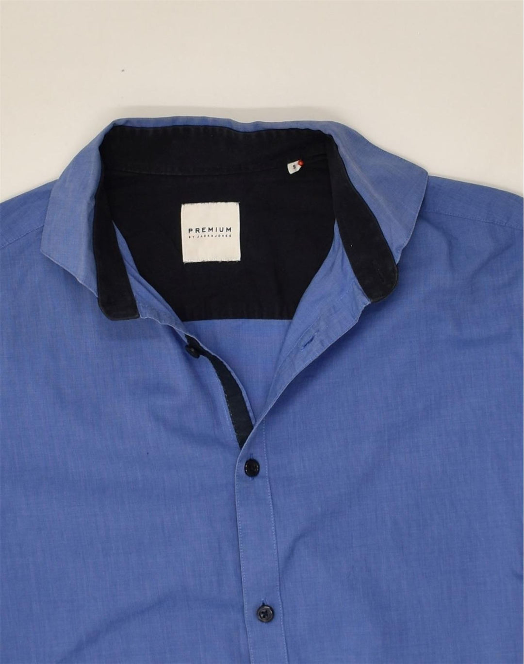 JACK & JONES Mens Shirt Small Blue Cotton | Vintage Jack & Jones | Thrift | Second-Hand Jack & Jones | Used Clothing | Messina Hembry 