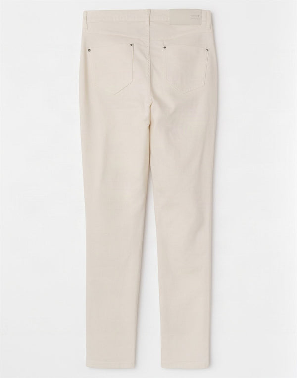Pantaloni casual slim da donna Marks & Spencer UK 12 medi W30 L28 bianchi