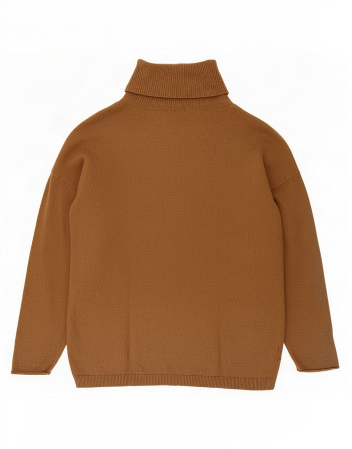 Massimo Dutti Maglione da donna con collo alto e collo alto UK 14 Viscosa marrone medio