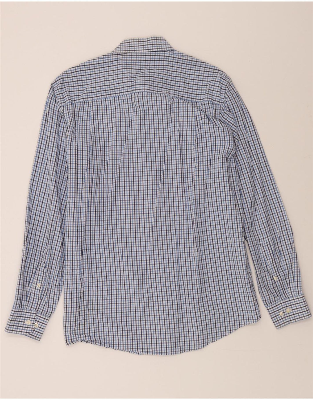 IZOD Mens Shirt Large Blue Check Cotton Vintage Izod and Second-Hand Izod from Messina Hembry 