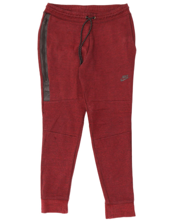 Pantaloni da tuta da uomo Nike Joggers in cotone color block bordeaux medio