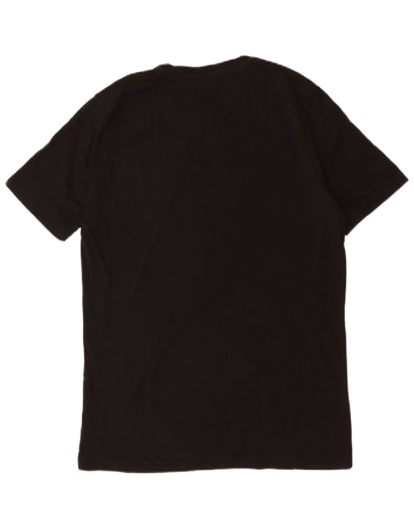 T-shirt grafica da uomo Puma Top in cotone nero medio