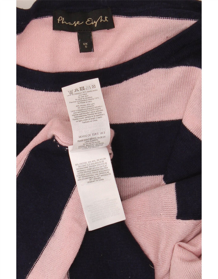 PHASE EIGHT Maglione girocollo oversize da donna UK 10 Piccolo Rosa