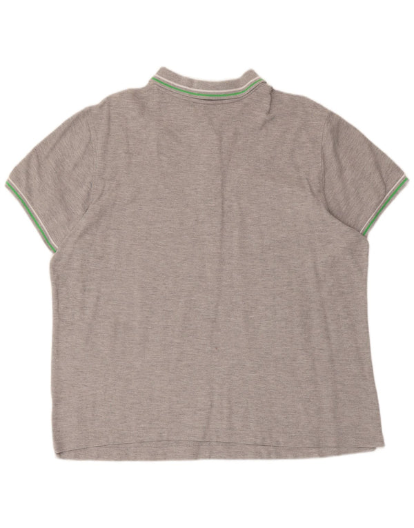 Polo da uomo Lotto 2XL in cotone grigio
